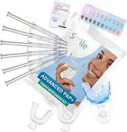 Smile Therapy Kit and Refills – Teeth Whiteners Formulated by Dentists Made in Britain | 8 Gel Pods Smile Whitening Gel & | 3D LED Light (Kit)