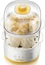 2 Layers Large Capacity Electric Egg Cooker Boiler Home Breakfast Machine Food Heating Steamer