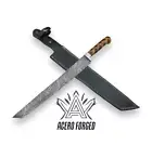 SHARP Brisket Slicer DAMASCUS Billet Carving Knife Custom Made Brisket knife