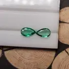 7.5x4.5 mm Natural Emerald Pear Cut Pair Transparent Gem Loose Emerald 0.95 Cts.