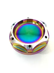 JDM BILLET RACING ENGINE OIL FILLER CAP NEO CHROME FOR HONDA CIVIC ACURA INTEGRA