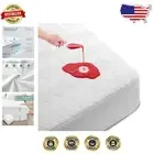 Fitted Waterproof Mattress Protector for 8"-21" Deep California King Mattresses