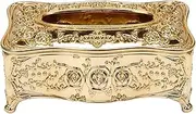 GRARRO Gold Acrylic Tissue Box Hotel Restaurant Napkin Holder Household Tissue Box