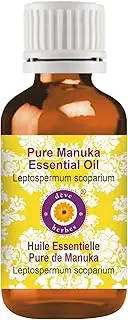 Deve Herbes Pure Manuka Essential Oil (Leptospermum scoparium) Steam Distilled Natural Therapeutic Grade 30ml (1 oz)