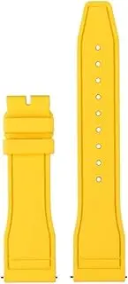 [WUTONGMU] 20mm/21mm/22mm Fluorine Rubber Watchband Fit For IWC Big PILOT'S Watches Spitfire Fit For Portofino Family Mark 18 Strap