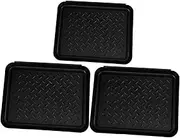 ARTIBETTER 3pcs Winter Boot Tray for Entryway Versatile Indoor Outdoor Shoe Storage Keeps Boots Dry Shape Retention Easy to Transport for Pet Feeding and Car Trunks