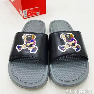 柯拔 Nike Benassi Jdi Print  631261-037 黑 038 藍  拖鞋