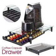Coffee Capsule Holder Drawer 60 Pod Capacity 11.5x43.5cm