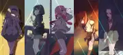 Anime darling in the franxx girls zero two code196 Play Gaming Mat Desk