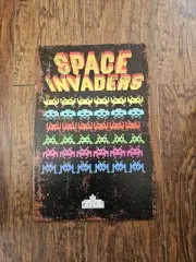 Space Invaders Metal Tin Sign Game Room Wall Art Man Cave 8x12in