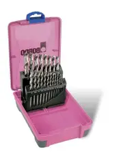 Bordo 2010-F2 - Drill Set - Cobalt Imperial 21 Piece 1/16 - 3/8" + Bonus Caddy With x5 Smallest Sizes