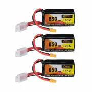 ZOP Power 11.1V 850mAh 100C 3S LiPo Battery XT30 Plug for RC Drone