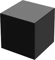 Black Obsidian Cube Natural Obsidian Quartz Crystals Handmade Black Obsidian Square Elegant Obsidian Crystals Sturdy Obsidian Cube Obsidian Stone Decor for Home Decoration (4cm)