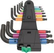 Wera 950/9 Hex-Plus Multicolor 2 L-Key 9pc Set Metric, 05133164001, Free Ship