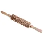 Dough Rolling Pin Reusable Engraved Practical Delicate Baking Roller Textured
