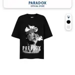 PARADOX 短袖寬鬆 T 恤 - 中性 - 印花 - THE REVERIE - 黑色 S-5XL