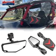 1.75"-2" UTV Rear Side Center Mirrors For Polaris RZR XP 1000 Honda Talon 1000