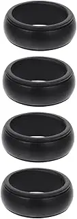 [OATIPHO] 4pcs Sports Ring Gym Accessories for Men Silicone Wedding Ring Body Build Rings Athletic Rings Finger Ring Protector Mens Silicone Rings Fitness Ring Bohemian Man