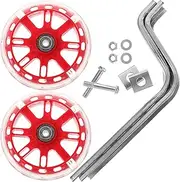 HONMEET High Strength Boys and Girls Bike Training Wheels Mute Flash Silent Cycling Wheels for Safe Learning