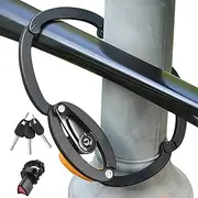Bikes Folding Combination Lock - 4-Digit Combination Security Lock with Mount Bracket | 3 Keys, Heavy Duty Guard for Motorcycle, Scooter, Garage