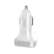 2 Pcs Gf-C12 2.1A Three Port Mini Intelligent Car Charger