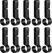 Headlamp Helmet Clips - Hard Hat Light Clip | 10X Non-Slip Small Hard Hat Headlamp Clips | 10X Lightweight Headlamps Clamp, Caps Accessories for Construction, Camping, Fishing, Cycling, Hiking