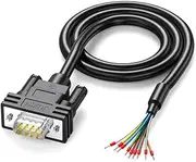 DB15 DB25 Male Female 9/15Pin Extension Cable PVC Coating for Electronics Device Industrial Applications