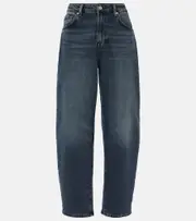 [7 For All Mankind] 7 For All Mankind Jayne high-rise tapered jeans UK 14 grey
