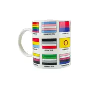 Gift Republic LGBTQ+ Pride Flag Mug Coffee/Tea Cup w/ Handle Novelty Drinkware