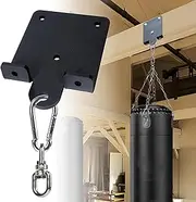 YZZHAJ Heavy Punching Boxing Bag Hanger，Heavy Duty Bag Hanger Bracket,360° Rotation Wall Ceiling Mount Wood Beam Hook for Boxing Muay Thai Training,Aerial Yoga Swing & Hammock