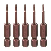 5pcs 1.5mm Metric Hex Head Wrench Drill Bit 2" Length Magnetic Screwdriver Bits