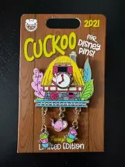 Disney Parks Alice in Wonderland Cuckoo Clock LE 4000 Pin White Rabbit Teacups