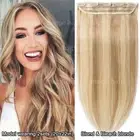 THICK One Piece Clip in Remy Human Hair Extensions 3/4Full Head Any Colors Ombre