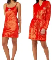 Juicy Couture Chemise (L) & Robe (L/XL) Set Fiery Red. New With Tags, Never Worn