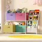 Kids Bookshelf Toy Storage Organizer,Book Shelf for Kids Rooms,Toy Box Chest ...