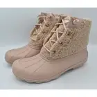 Sperry Top Sider Womens Size 9 Syren Gulf Sherpa Rose All Weather Duck Boots