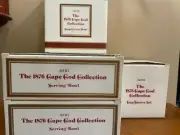 Avon 1876 Cape Cod Collection 2 Serving Dishes 1 Cup & Saucer 1 Cereal Bowl NIB