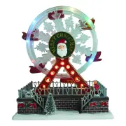 NNEOBA Rotating Christmas Ferris Wheel with Glowing Lights and Music