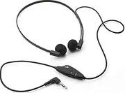 Spectra SP-VC5 3.5 mm Mono/Stereo Dual Speaker Transcription Headset with Volume Control
