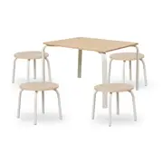 Mini Brixton Cream Four Seater Set
