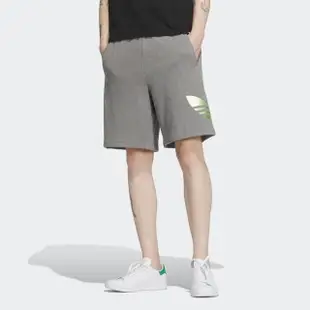 【adidas 愛迪達】短褲 男款 運動褲 三葉草 LT SHORT KN M 灰 IP7544