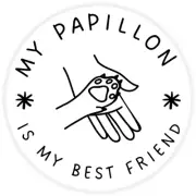 My Papillon is My Best Friend - 25 Pack Circle Stickers 3 Inch - Dog Pet