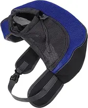JOINPAYA Pet Carrying Cross Body Bag for Pets Durable Lightweight Polyester Comfortable Shoulder Strap Dark Blue for Travel and Outings S