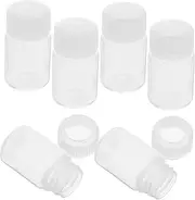 Homoyoyo 6Pcs High Temperature Resistant Bottles Transparent Chemical Storage Containers with Cap Leak Sample Bottles for Laboratory Use Light Avoiding Design