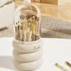 Dustproof Makeup Brushes Holder with Lid Desktop Pencil Case Tabletop