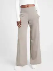 Athleta PLUS 2X Venice Wide Leg Pant, Bluff Grey Pants Stretch Active Casual NWT