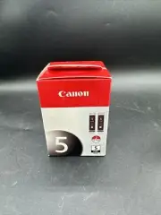 Genuine OEM New Sealed 2pack CANON 5 PGBK PGI-5BK Black Printer Ink Cartridges