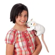 Folkmanis White Rat Hand Puppet 3038 Rare New