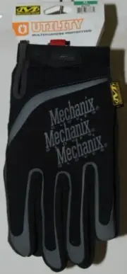Mechanix Wear 911745 Utility Multipurpose Protection Gloves Black Grey XL