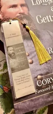 “Longstreet at Gettysburg” - 5-Year Commemorative Bookmark